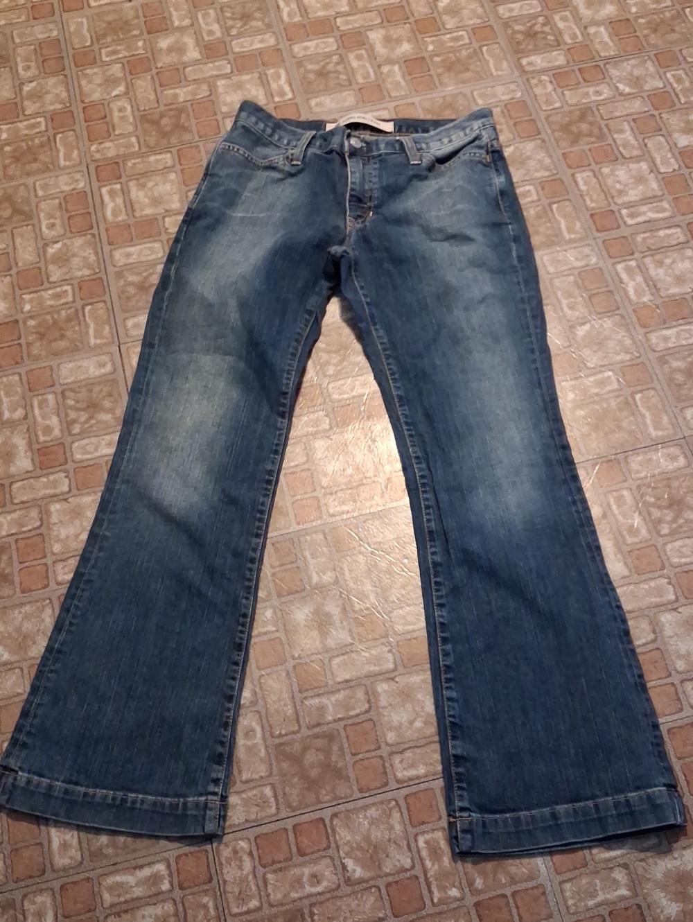 GAP Women's Medium Blue Flared Jeans Size 4 Long And Lean
